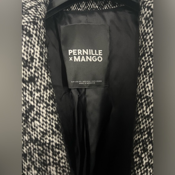 Pernille Teisbaek x Mango - Flecked Wool-Blend Coat, XS - Picture 3 of 4